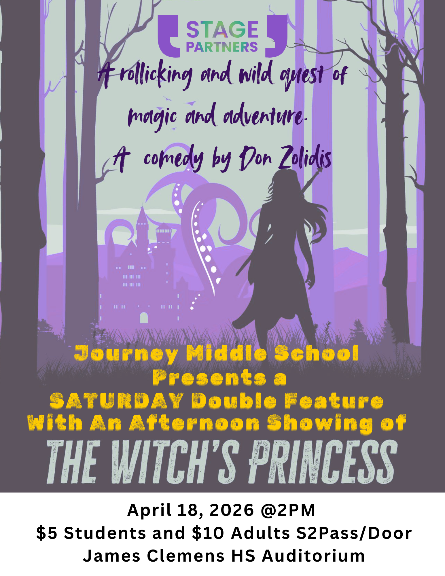 Journey Middle School Theatre Spring Performance - Sponsorship Journey Middle School Theatre Spring Performance - Sponsorship